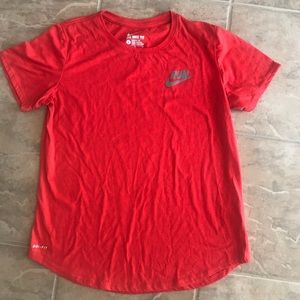 Nike red tee athletic cut large